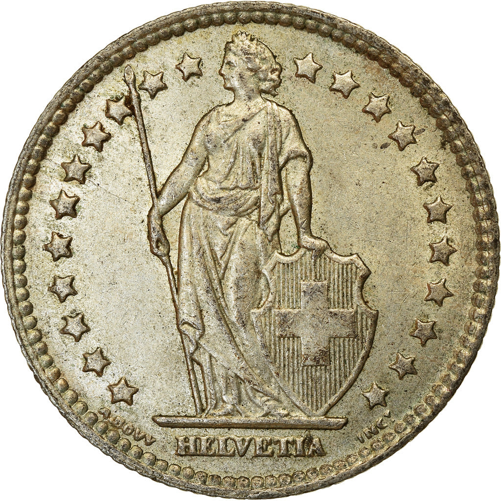 Coin, Switzerland, Franc, 1940, Bern, EF(40-45), Silver, KM:24