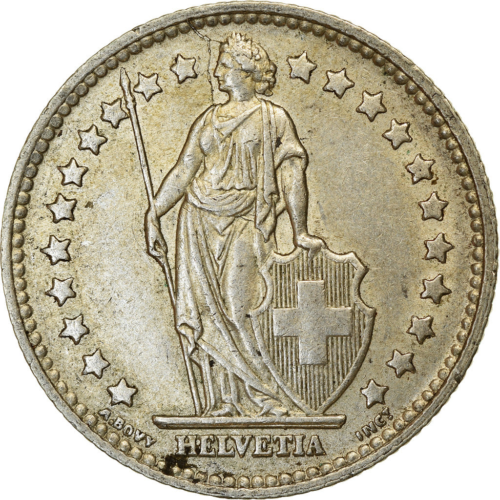 Coin, Switzerland, Franc, 1946, Bern, EF(40-45), Silver, KM:24