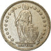 Coin, Switzerland, Franc, 1955, Bern, EF(40-45), Silver, KM:24
