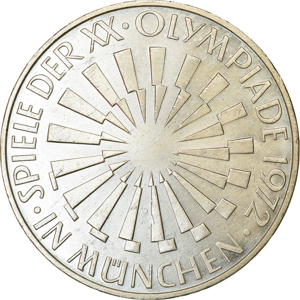 Moneta, GERMANIA - REPUBBLICA FEDERALE, 10 Mark, 1972, Munich, SPL-, Argento