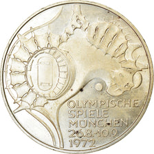 Moneta, GERMANIA - REPUBBLICA FEDERALE, 10 Mark, 1972, Karlsruhe, BB, Argento