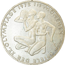 Monnaie, République fédérale allemande, 10 Mark, 1972, Hamburg, SUP, Argent