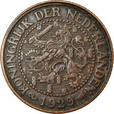Coin, Netherlands, Wilhelmina I, 2-1/2 Cent, 1929, EF(40-45), Bronze, KM:150