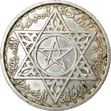 Coin, Morocco, Mohammed V, 100 Francs, 1953, Paris, EF(40-45), Silver, KM:52