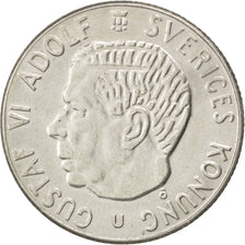 SWEDEN, Krona, 1968, KM #786.2, AU(50-53), Silver, 25, 6.87