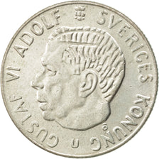 Svezia, Gustaf VI, Krona, 1968, BB+, Rame ricoperto in rame-nichel, KM:826a