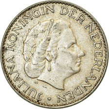Coin, Netherlands, Juliana, Gulden, 1957, EF(40-45), Silver, KM:184