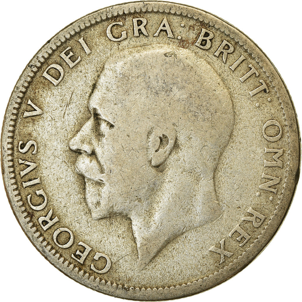 Münze, Großbritannien, George V, Florin, Two Shillings, 1929, S+, Silber
