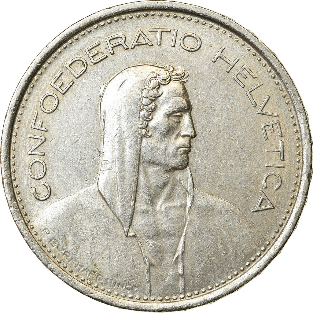 Coin, Switzerland, 5 Francs, 1968, Bern, EF(40-45), Copper-nickel, KM:40a.1