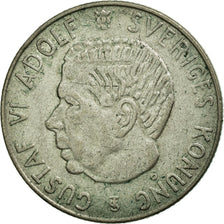 Coin, Sweden, Gustaf VI, Krona, 1966, AU(50-53), Silver, KM:826