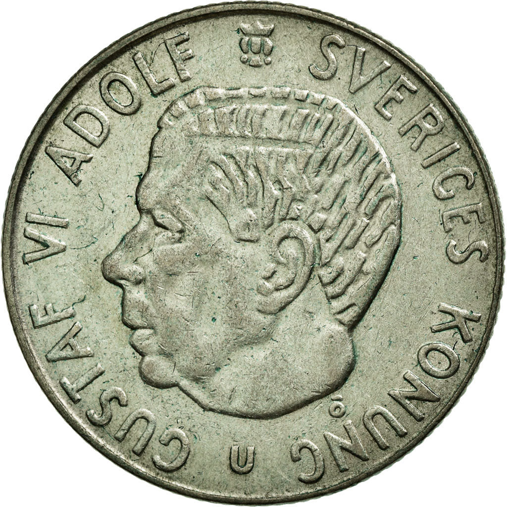 Coin, Sweden, Gustaf V, Krona, 1963, AU(50-53), Silver, KM:786.2