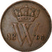 Munten, Nederland, William III, Cent, 1864, ZF, Koper, KM:100