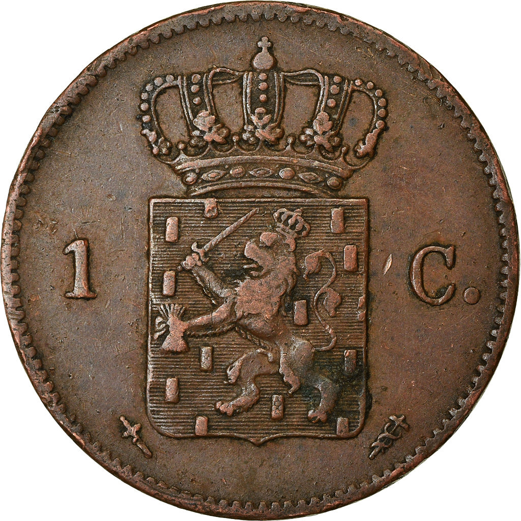 Munten, Nederland, William III, Cent, 1864, ZF, Koper, KM:100