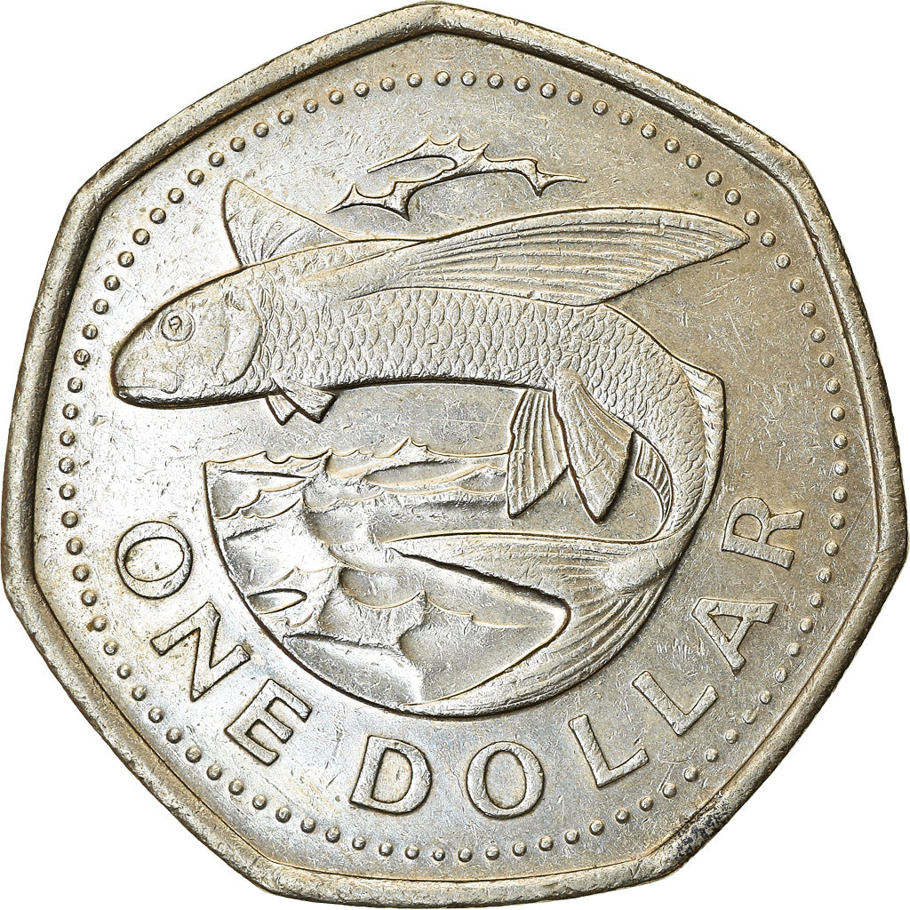 Coin, Barbados, Dollar, 1988, Franklin Mint, MS(65-70), Copper-nickel, KM:14.2