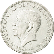 SWEDEN, 5 Kronor, 1966, KM #853, AU(55-58), Copper-Nickel, 28.5, 17.95