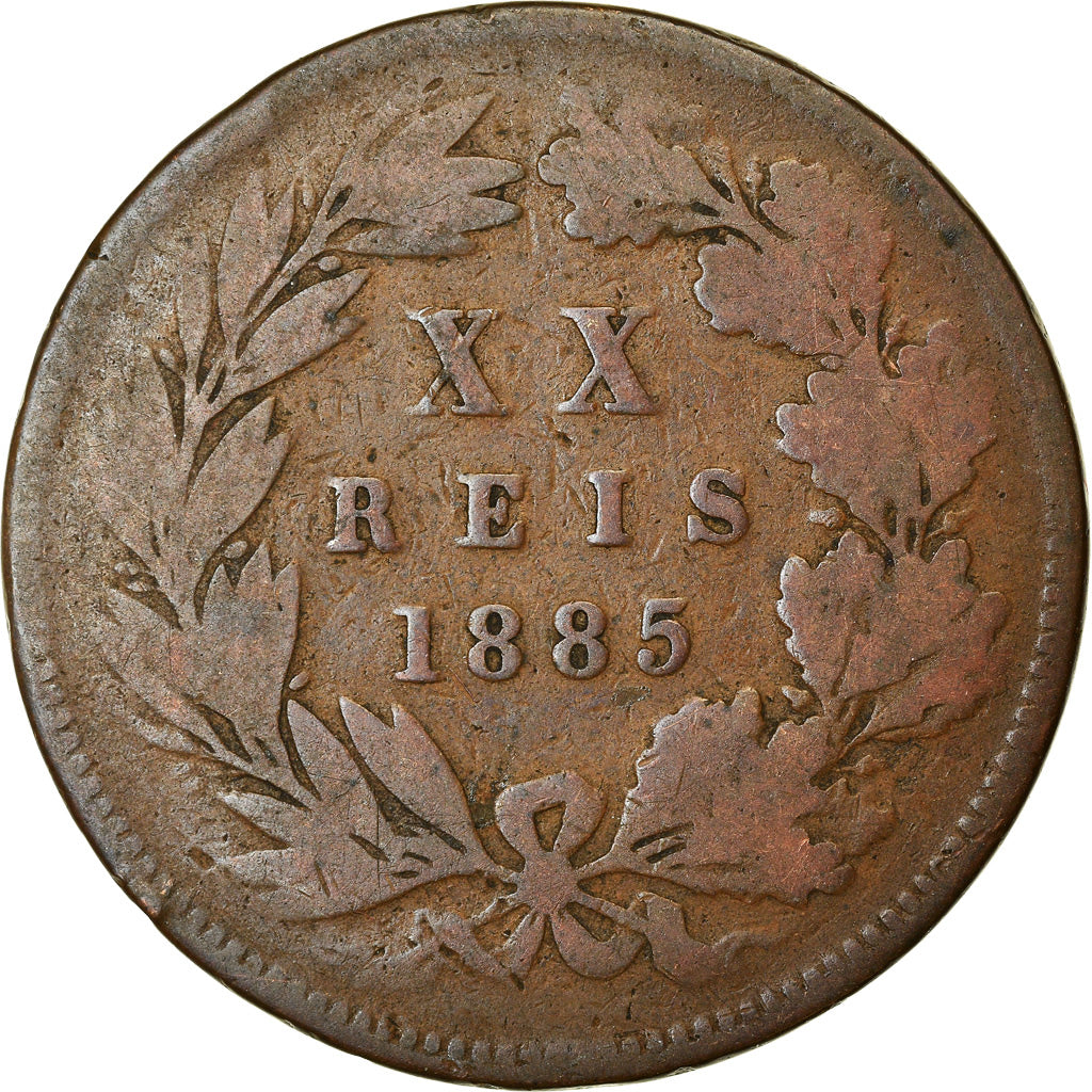 Monnaie, Portugal, Luiz I, 20 Reis, 1885, TTB, Bronze, KM:527