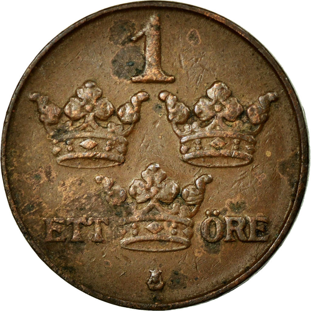 Coin, Sweden, Gustaf V, Ore, 1928, EF(40-45), Bronze, KM:777.2