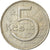 Coin, Czechoslovakia, 5 Korun, 1975, EF(40-45), Copper-nickel, KM:60