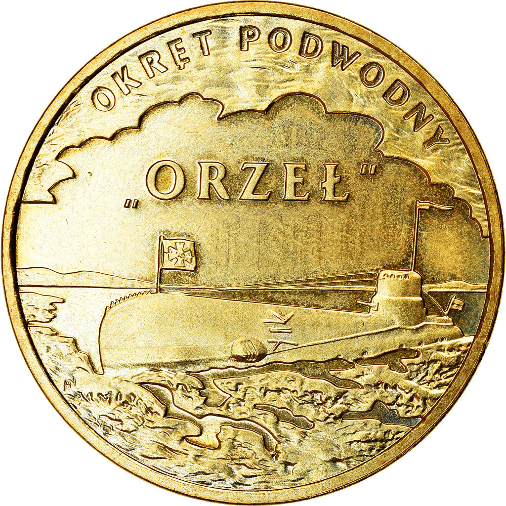 Coin, Poland, 2 Zlote, 2012, Warsaw, EF(40-45), Brass, KM:837