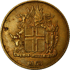 Coin, Iceland, Krona, 1963, EF(40-45), Nickel-brass, KM:12a