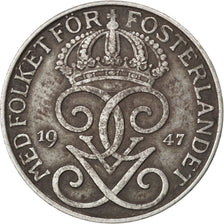 SWEDEN, 5 Ore, 1947, KM #812, EF(40-45), Iron, 27, 6.64