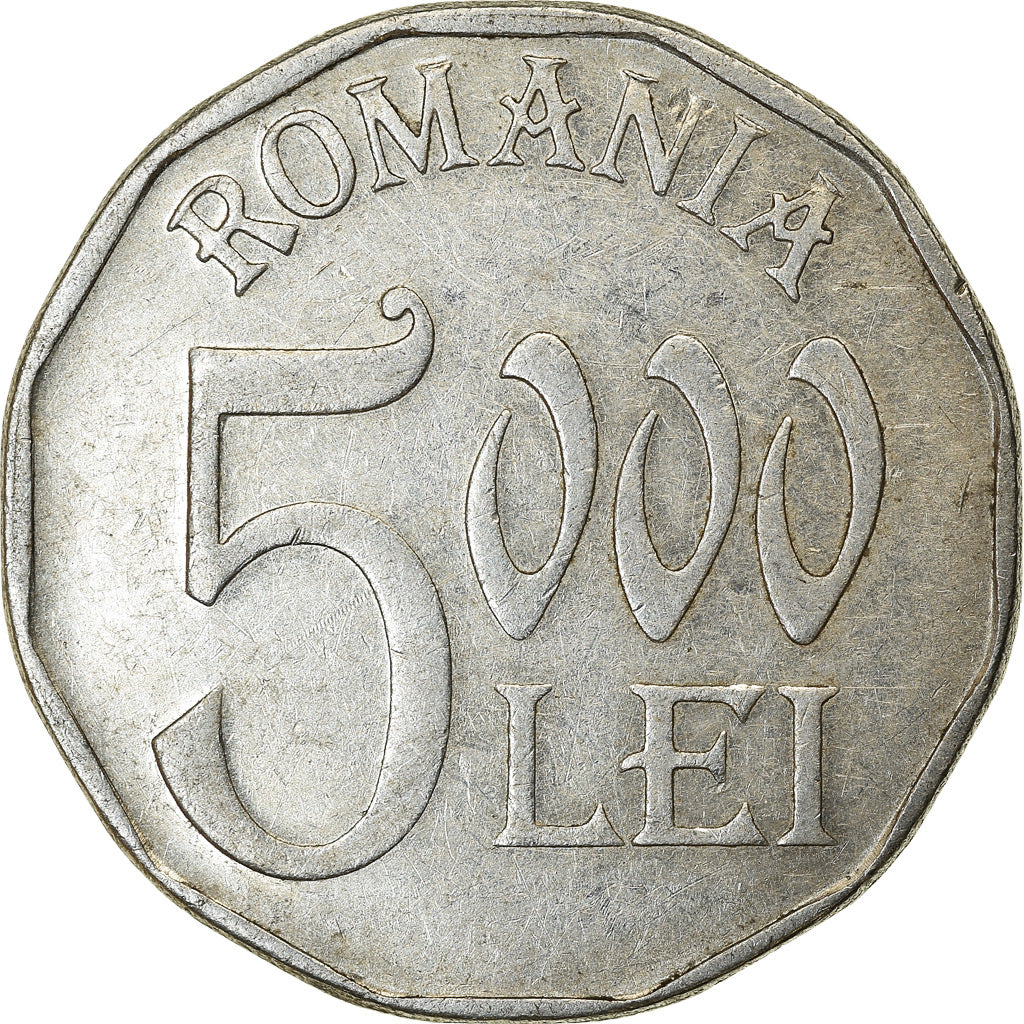 Coin, Romania, 5000 Lei, 2004, Bucharest, EF(40-45), Aluminum, KM:158