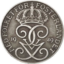 SWEDEN, 5 Ore, 1949, KM #812, EF(40-45), Iron, 27, 6.83