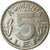 Moneta, Rumunia, 5 Lei, 1993, EF(40-45), Nickel platerowany stalą, KM:114