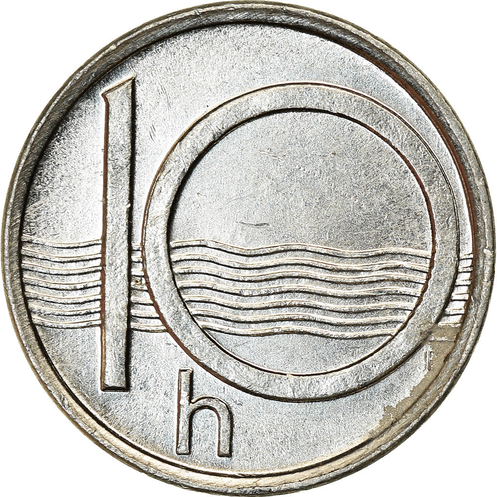 Moneta, Repubblica Ceca, 10 Haleru, 1994, BB, Alluminio, KM:6
