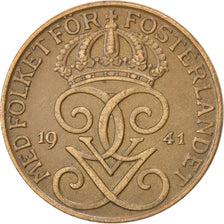 SWEDEN, 5 Ore, 1941, KM #779.2, AU(50-53), Bronze, 27, 8.01