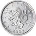 Moneta, Czechy, 10 Haleru, 2002, EF(40-45), Aluminium, KM:6