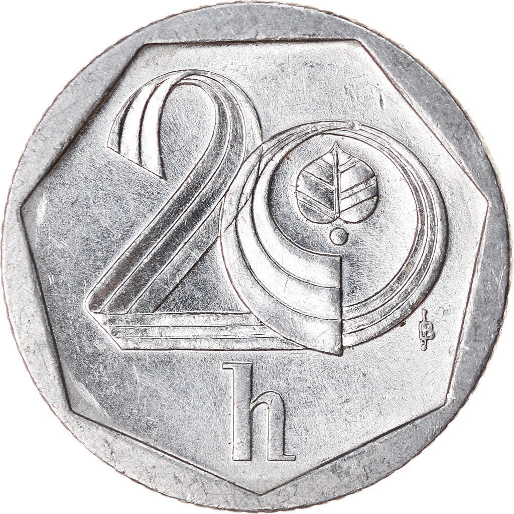 Moneta, Repubblica Ceca, 20 Haleru, 1999, Jablonec nad Nisou, BB, Alluminio
