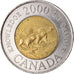 Coin, Canada, Elizabeth II, 2 Dollars, 2000, Royal Canadian Mint, Ottawa