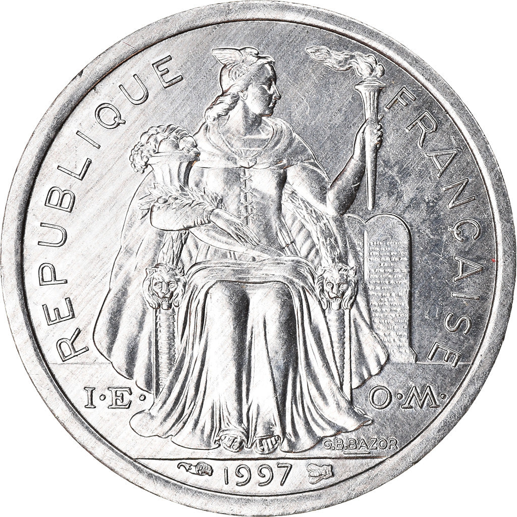 Monnaie, French Polynesia, Franc, 1997, Paris, TTB, Aluminium, KM:11