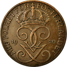 Coin, Sweden, Gustaf V, 5 Öre, 1920, EF(40-45), Bronze, KM:779.2
