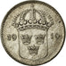 Moneta, Svezia, Gustaf V, 10 Öre, 1919, BB, Argento, KM:780