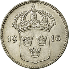 Coin, Sweden, Gustaf V, 10 Öre, 1916, EF(40-45), Silver, KM:780