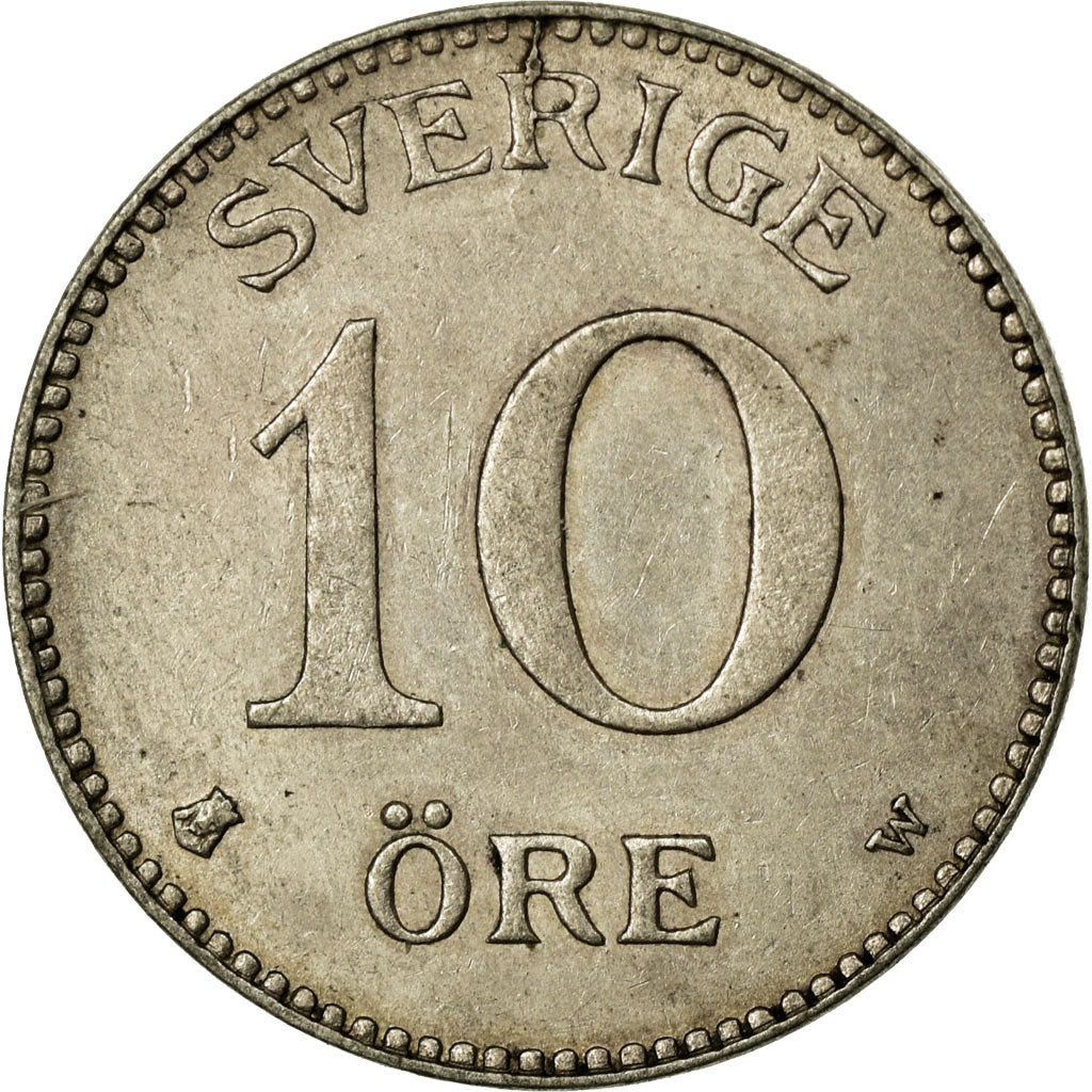 Coin, Sweden, Gustaf V, 10 Öre, 1916, EF(40-45), Silver, KM:780