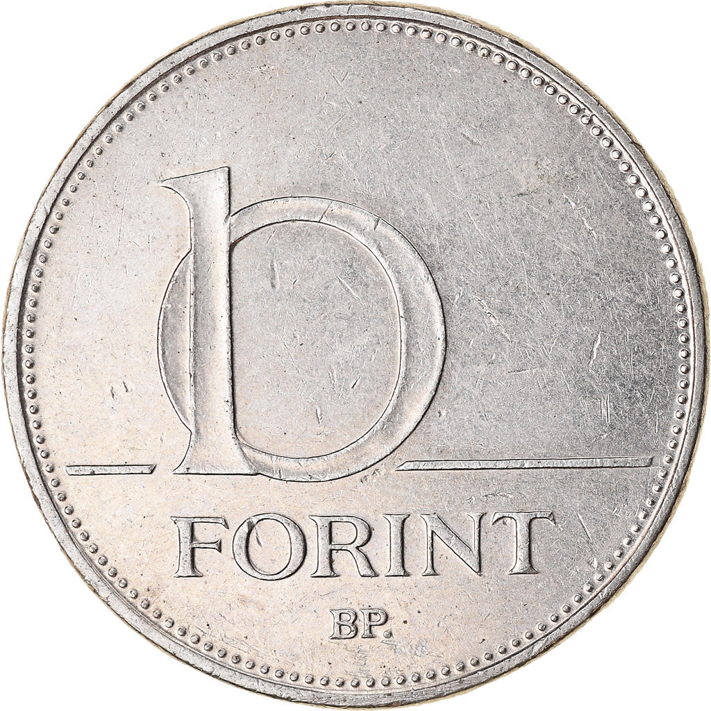 Munten, Hongarije, 10 Forint, 1996, Budapest, ZF, Copper-nickel, KM:695