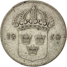 SWEDEN, 10 Ore, 1930, KM #780, EF(40-45), Silver, 15, 1.46