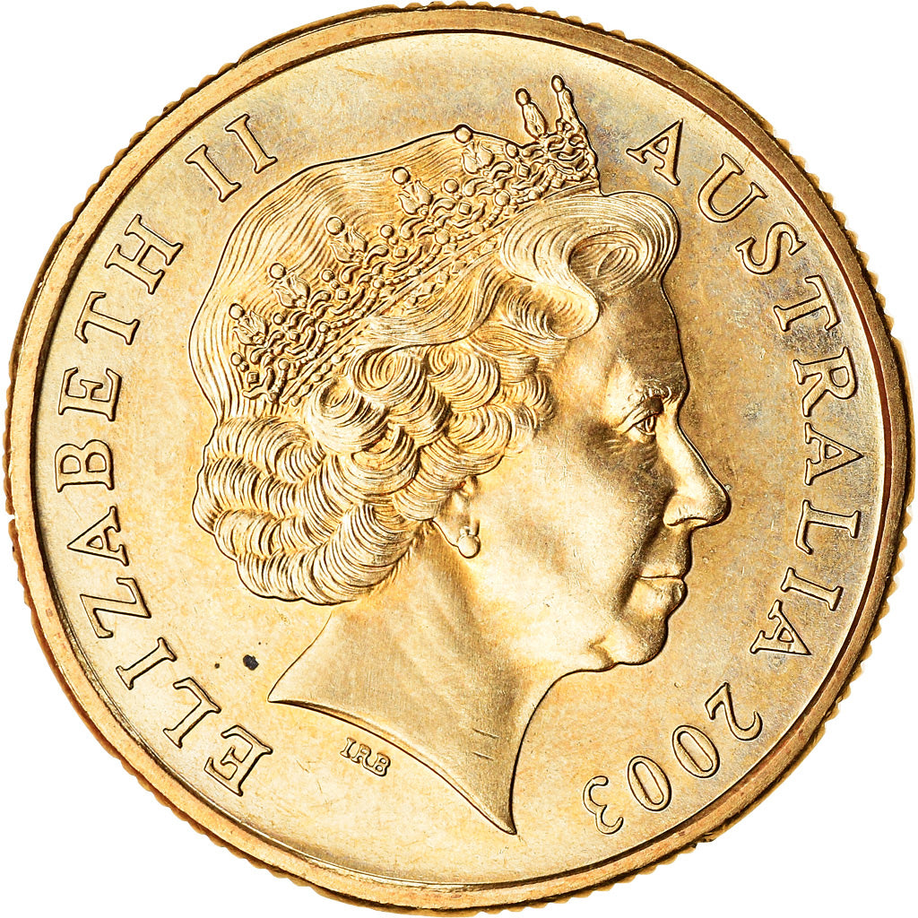Münze, Australien, Elizabeth II, Dollar, 2003, Melbourne, VZ+, Aluminum-Bronze