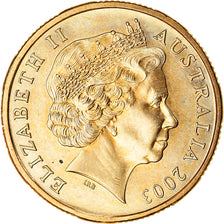 Münze, Australien, Elizabeth II, Dollar, 2003, Melbourne, VZ+, Aluminum-Bronze