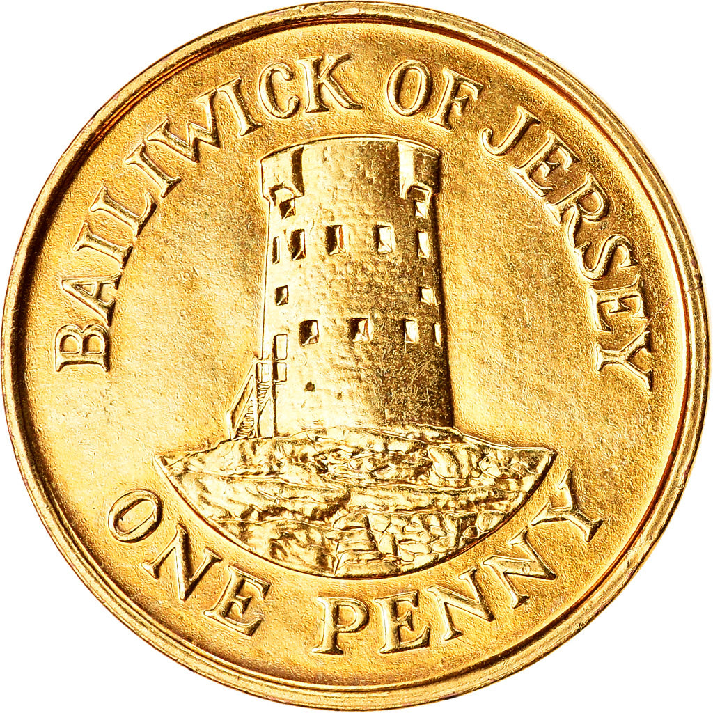 Monnaie, Jersey, Elizabeth II, Penny, 1994, SUP+, Copper Plated Steel, KM:54b