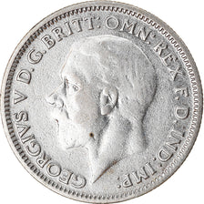 Münze, Großbritannien, George V, 6 Pence, 1933, SS+, Silber, KM:832