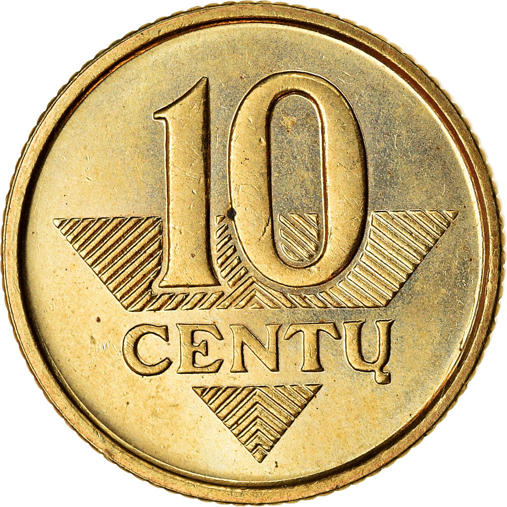 Monnaie, Lithuania, 10 Centu, 1997, SUP, Nickel-brass, KM:106