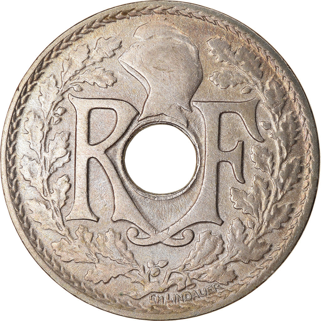 Münze, Frankreich, Lindauer, 25 Centimes, 1919, SS, Copper-nickel, KM:867a