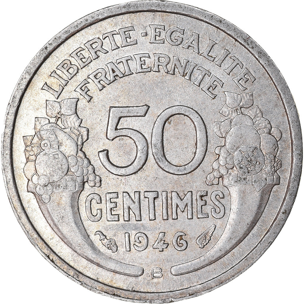 Monnaie, France, Morlon, 50 Centimes, 1946, Beaumont - Le Roger, TTB, Aluminium