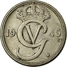 Coin, Sweden, Gustaf V, 10 Öre, 1946, EF(40-45), Nickel-Bronze, KM:795