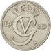 SWEDEN, 10 Ore, 1920, KM #795, EF(40-45), Nickel-Bronze, 15, 1.47