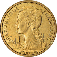 Coin, Réunion, 10 Francs, 1970, EF(40-45), Aluminum-Nickel-Bronze, KM:10a